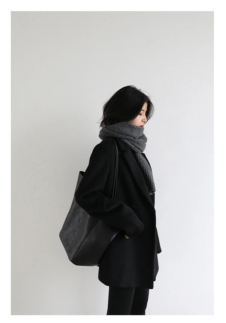 Abrigo de mezcla de lana para mujer CHIC VEN