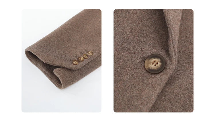 Abrigo de mezcla de lana para mujer CHIC VEN