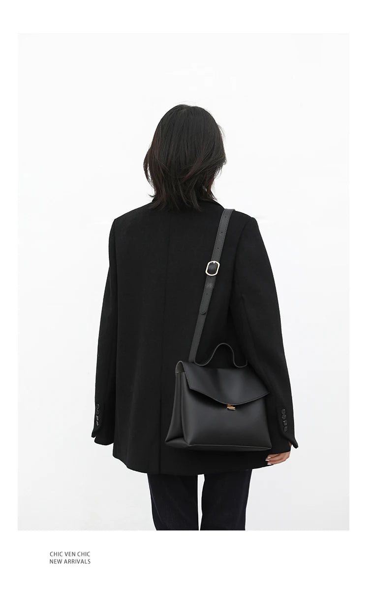 Abrigo de mezcla de lana para mujer CHIC VEN