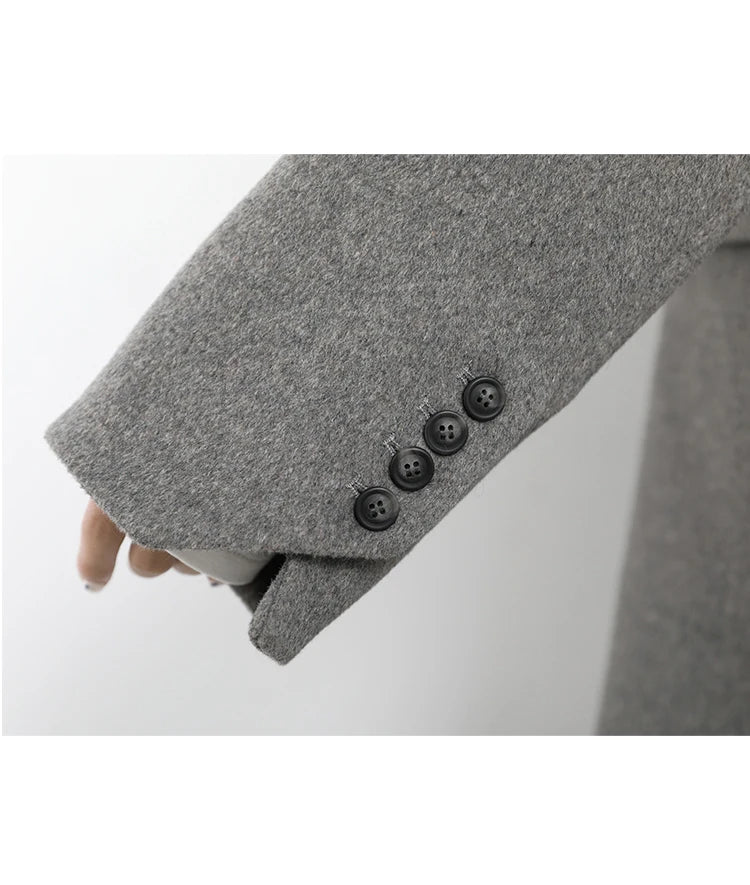 Abrigo de mezcla de lana para mujer CHIC VEN