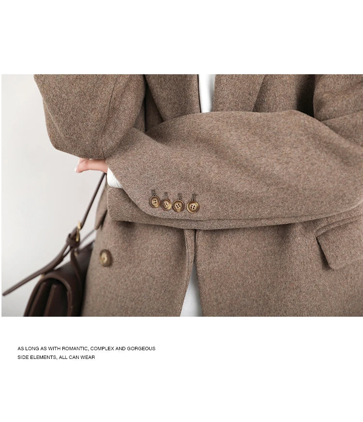 Abrigo de mezcla de lana para mujer CHIC VEN