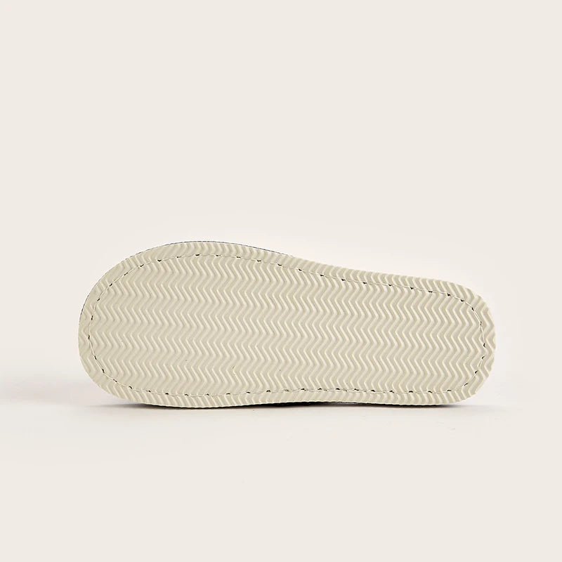 Pantuflas de lino para hombre, ideales para primavera y otoño. Cómodas pantuflas transpirables con punta abierta para estar en casa. Calzado unisex de verano.