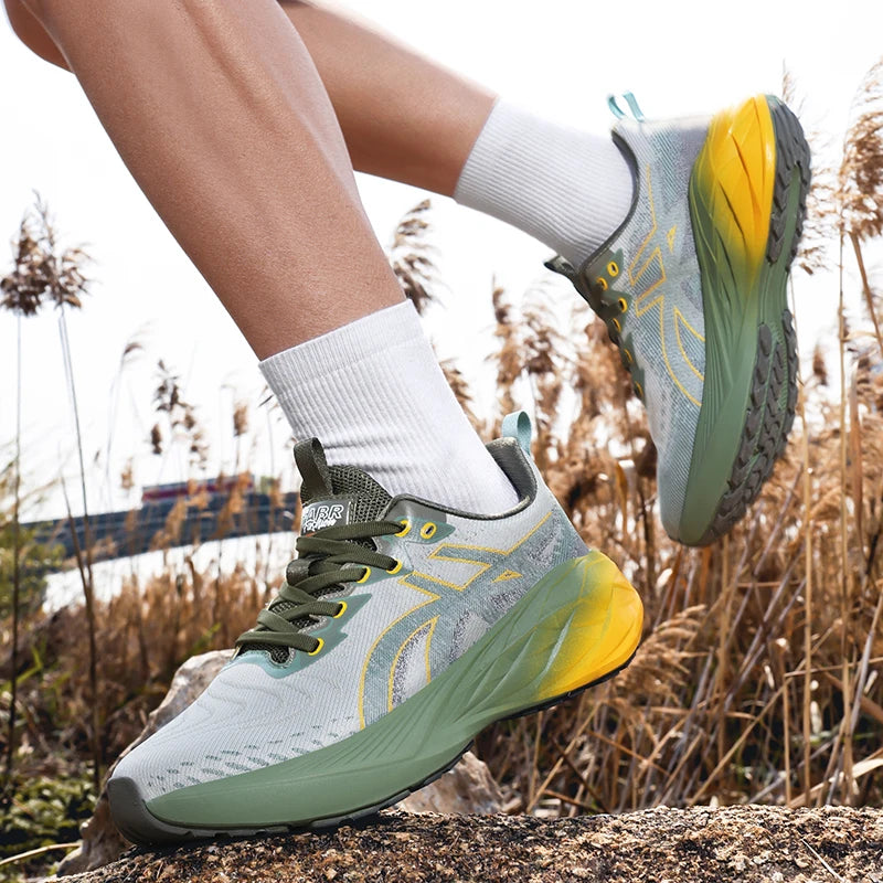 Zapatillas de running, entrenamiento y maratón para hombre. Transpirables, ligeras y cómodas para mujer. Antideslizantes y cómodas para el día a día.