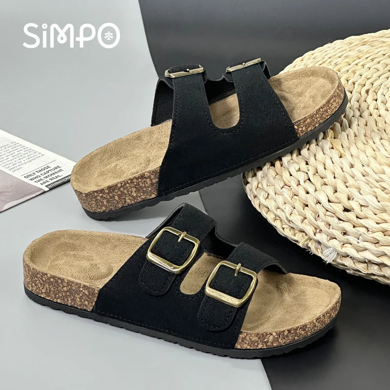 Sandalias para mujer y hombre, sandalias de playa, chanclas para exteriores, zapatos cómodos sin cordones, ideales para el verano y el aire libre.