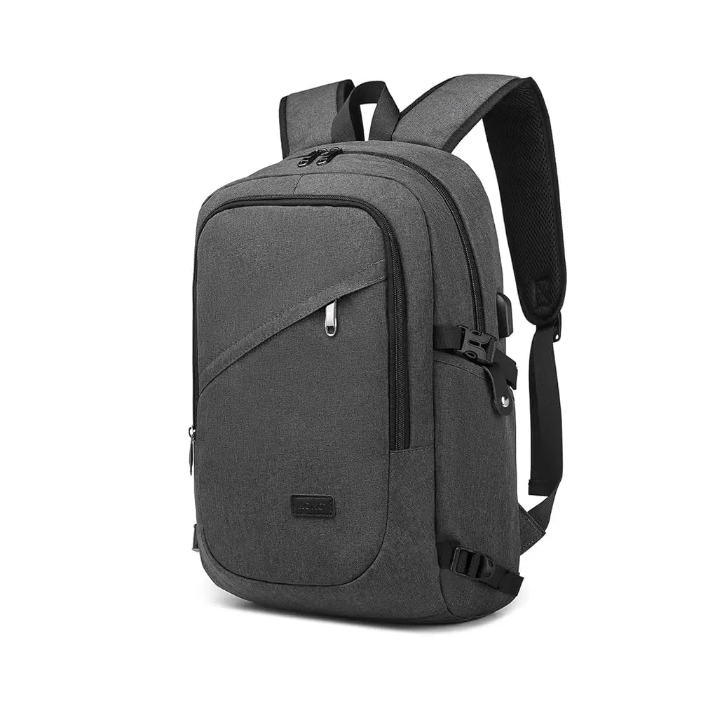 Mochila antirrobo para portátil Kono - Mochila de 15,6 pulgadas para hombre y mujer - Puerto de carga USB, ideal para viajes, negocios, trabajo y uso ligero.