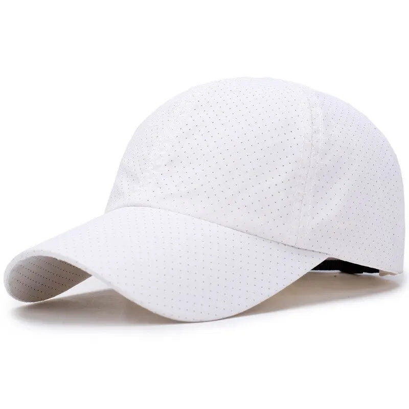 Gorra de béisbol de malla de color liso para hombre, ideal para primavera y verano. Gorra de béisbol para mujer, estilo coreano, perfecta para otoño. Gorra con protección solar, transpirable y con visera.