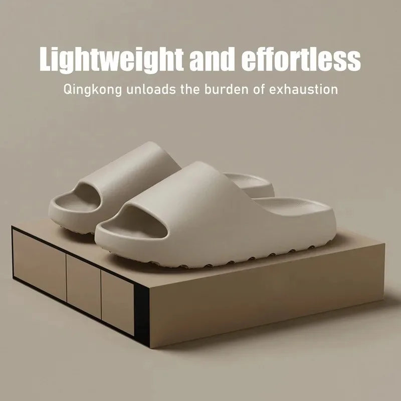 Sandalias de coco, sandalias de suela gruesa tipo nube, moda de verano, suela suave, sandalias de playa para hombre, sandalias para mujer, sandalias de EVA