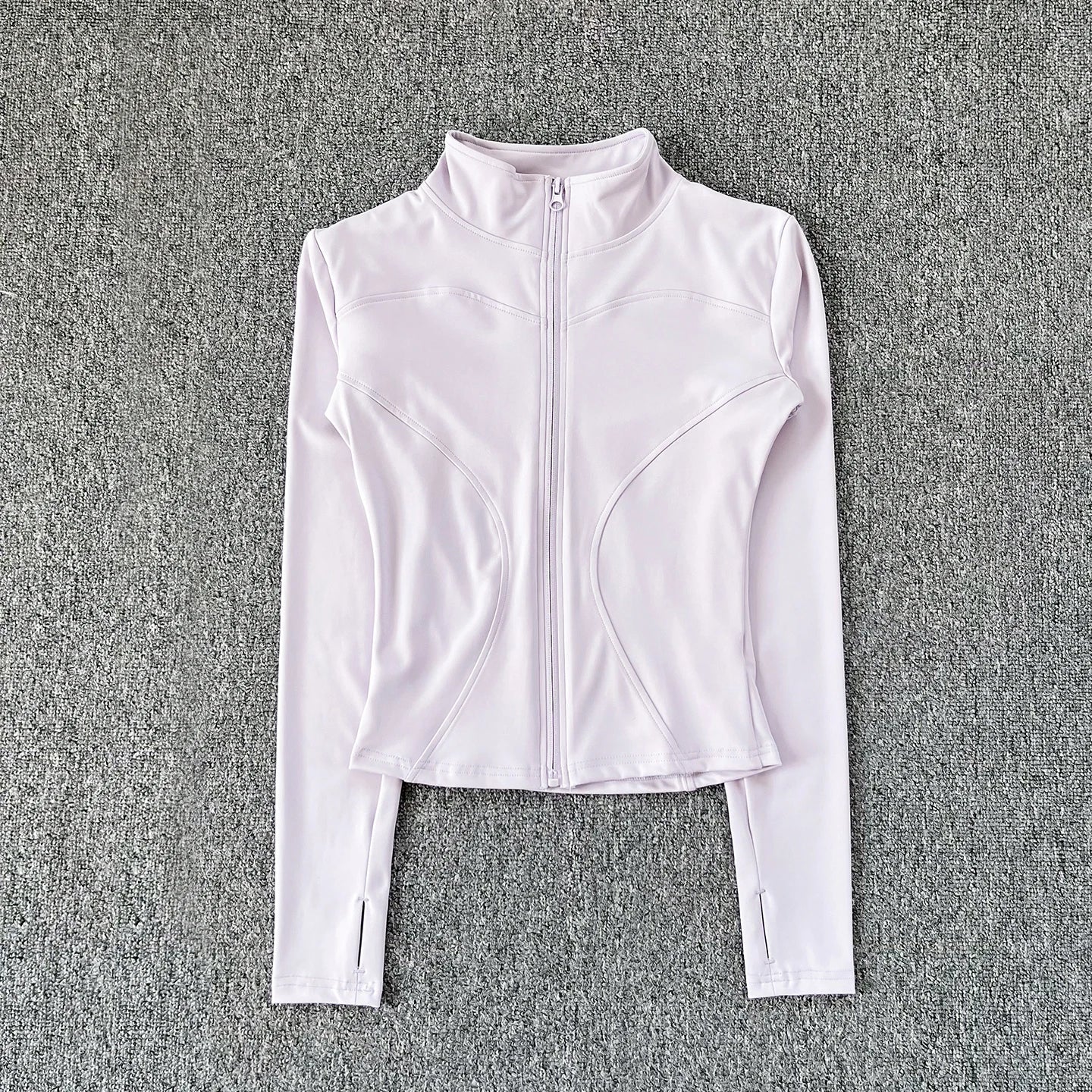 Chaqueta deportiva de manga larga para mujer, ideal para entrenar en el gimnasio o practicar yoga.