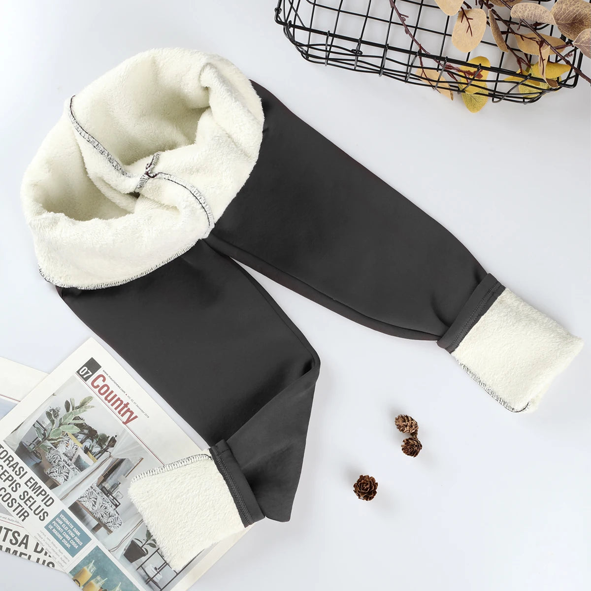 Leggings de terciopelo para mujer