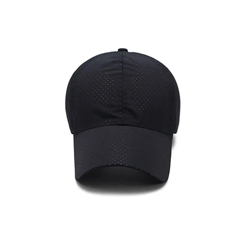 Gorra de béisbol de malla de color liso para hombre, ideal para primavera y verano. Gorra de béisbol para mujer, estilo coreano, perfecta para otoño. Gorra con protección solar, transpirable y con visera.