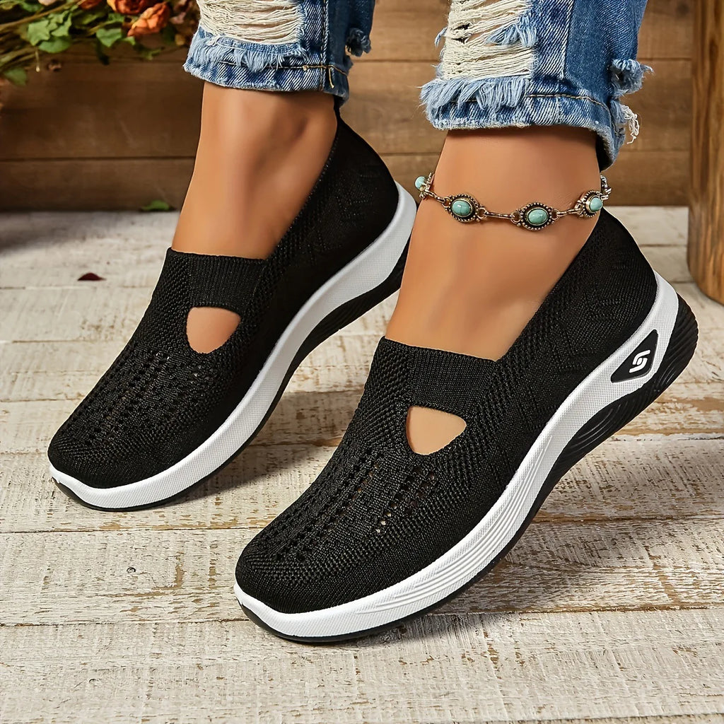 Zapatillas deportivas para mujer, transpirables, informales, de verano, con suela blanda, ortopédicas, ligeras, fáciles de poner y quitar, antideslizantes y planas.